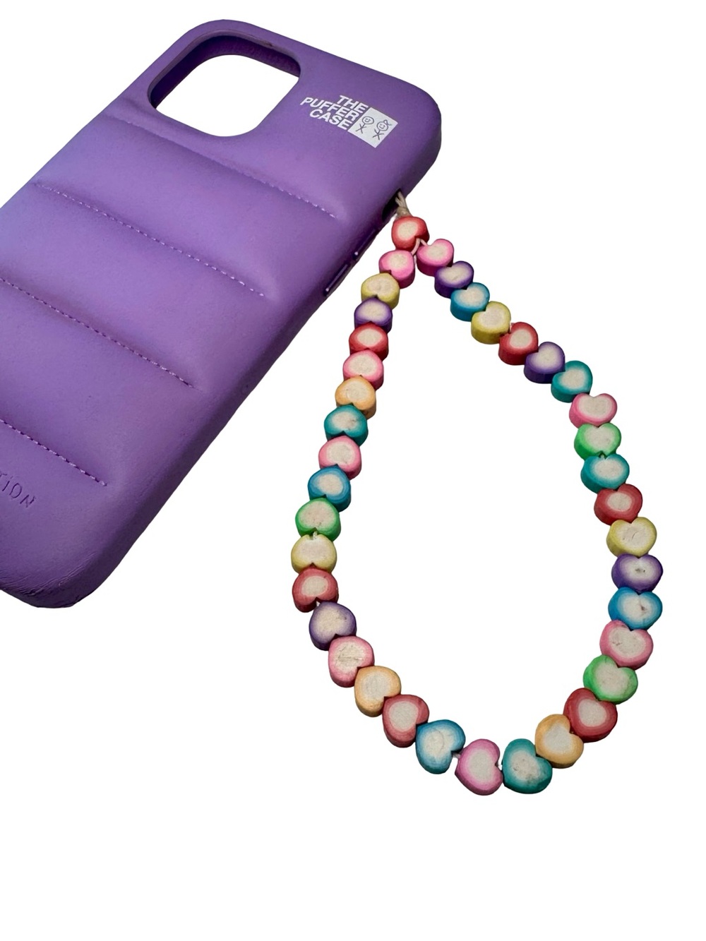 💜🦄‎ Urban Outfitters Phone Wrist-strap/ Charm Multicolor Heart Bead Strap 💜🦄